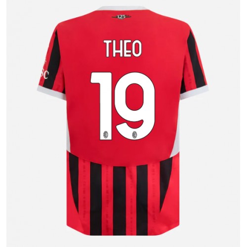 Fotbalové Dres AC Milan Theo Hernandez #19 Domácí 2024-25 Krátký Rukáv